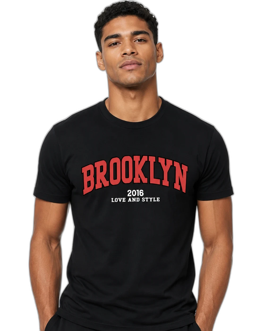 Modelo vestindo a linha Jersey Brooklyn